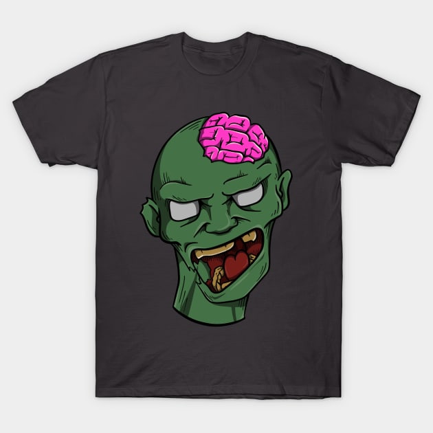 Zombie Head T-Shirt by MumsMerch